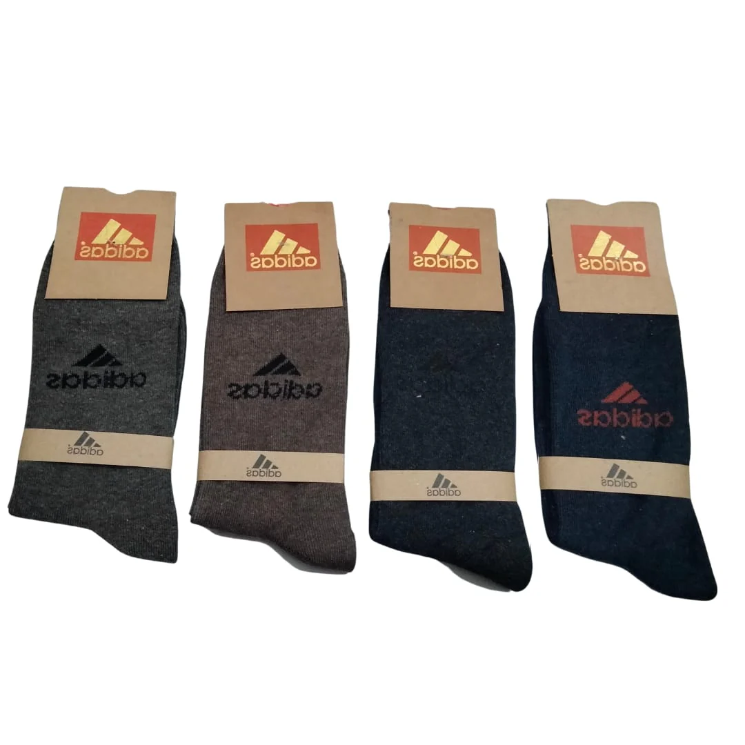 Adidas Long Cotton Winter Socks-MIX Colors (6 Pairs) - Image 5