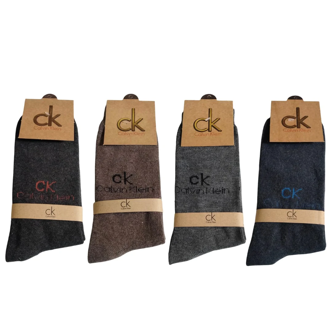 CK Long Cotton Winter Socks-MIX Colors (3 Pairs) - Image 4