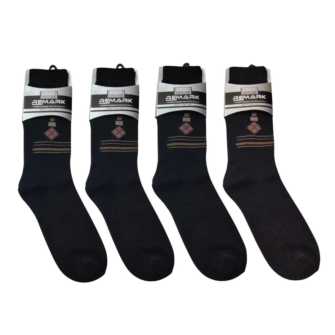 Long Cotton Socks for Winter - Pack of 12 Pairs (economy class) - Image 3