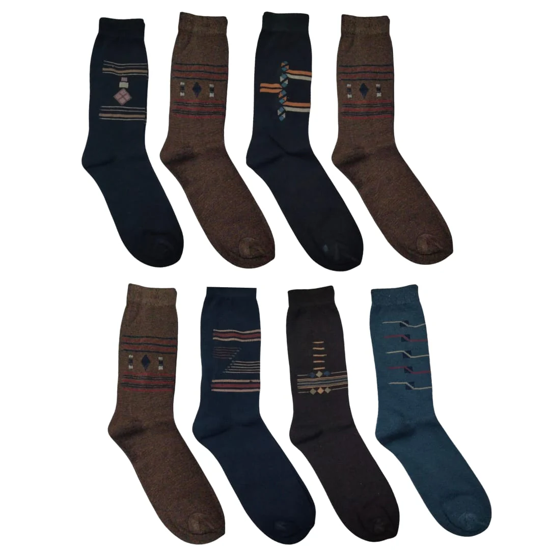 Long Cotton Socks for Winter - Pack of 6 Pairs (economy class) - Image 3